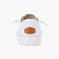 Hey Dude Lace Slip On Wendy Canvas - נעלי סליפ און היי דוד וונדי קנבס לנשים בצבע לבן