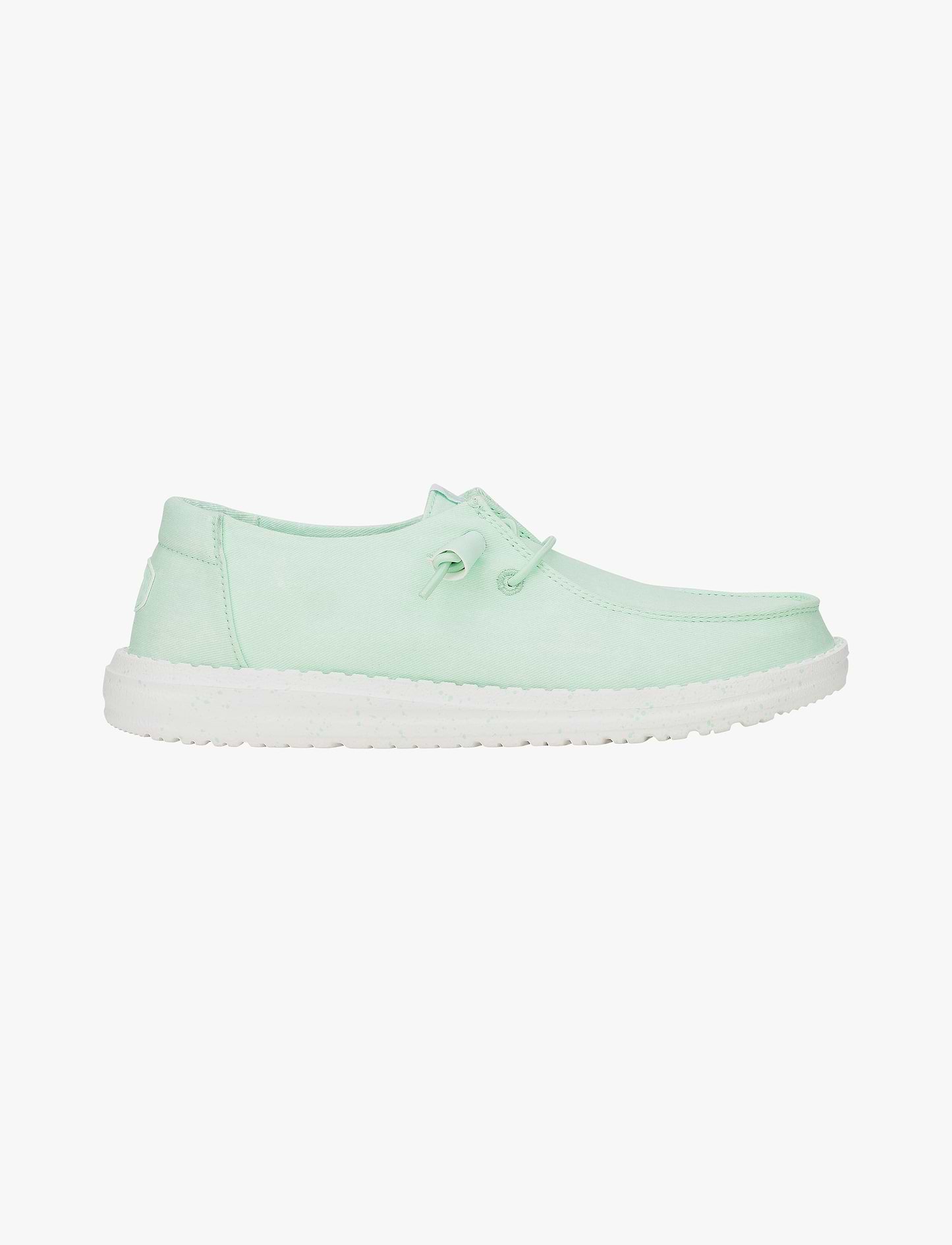 Hey Dude Lace Slip On Wendy Canvas - נעלי סליפ און היי דוד וונדי קנבס לנשים בצבע כחול מנטה