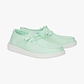 Hey Dude Lace Slip On Wendy Canvas - נעלי סליפ און היי דוד וונדי קנבס לנשים בצבע כחול מנטה
