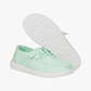 Hey Dude Lace Slip On Wendy Canvas - נעלי סליפ און היי דוד וונדי קנבס לנשים בצבע כחול מנטה