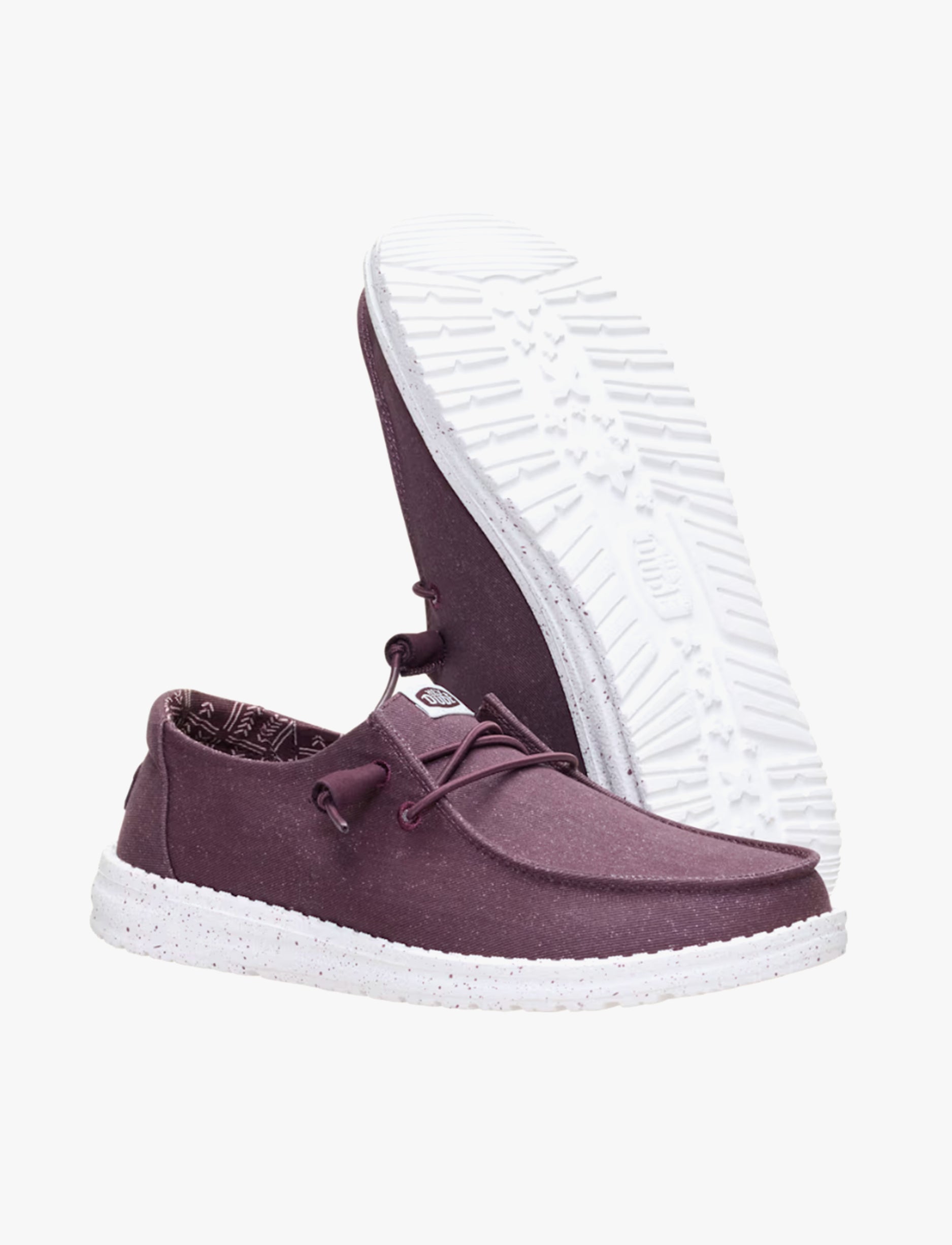 Hey Dude Lace Slip On Wendy Canvas - נעלי סליפ און היי דוד וונדי קנבס לנשים