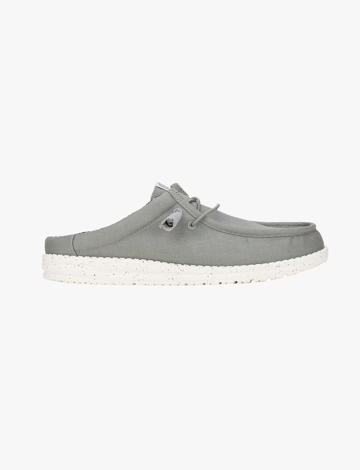 Hey Dude Wally Slip Stretch Canvas - כפכפי סליפ און וולי סטרץ' קנבס היי דוד לגברים בצבע אפור