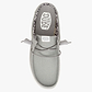 Hey Dude Wally Slip Stretch Canvas - כפכפי סליפ און וולי סטרץ' קנבס היי דוד לגברים בצבע אפור