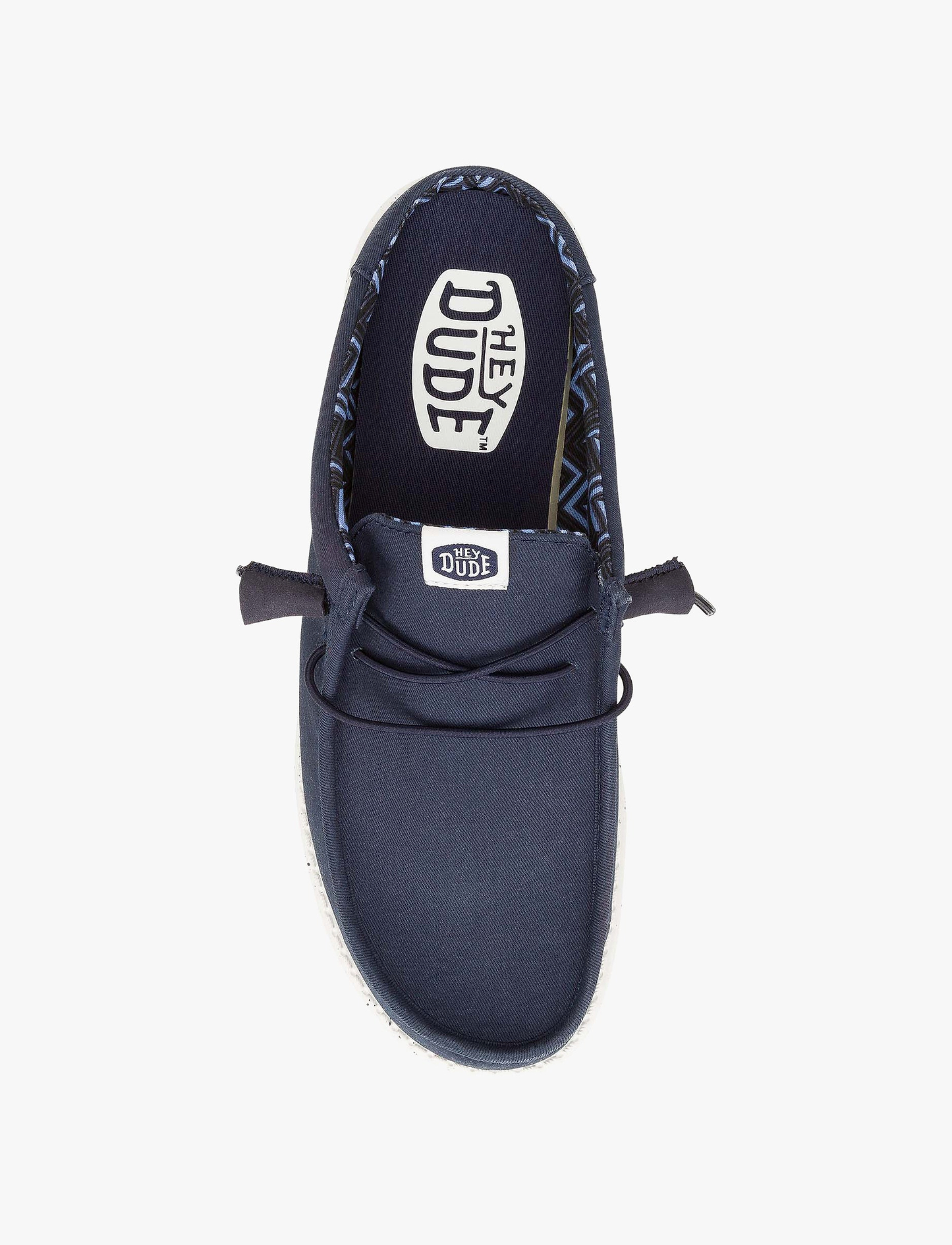 Hey Dude Wally Slip Stretch Canvas - כפכפי סליפ און וולי סטרץ' קנבס היי דוד לגברים בצבע נייבי
