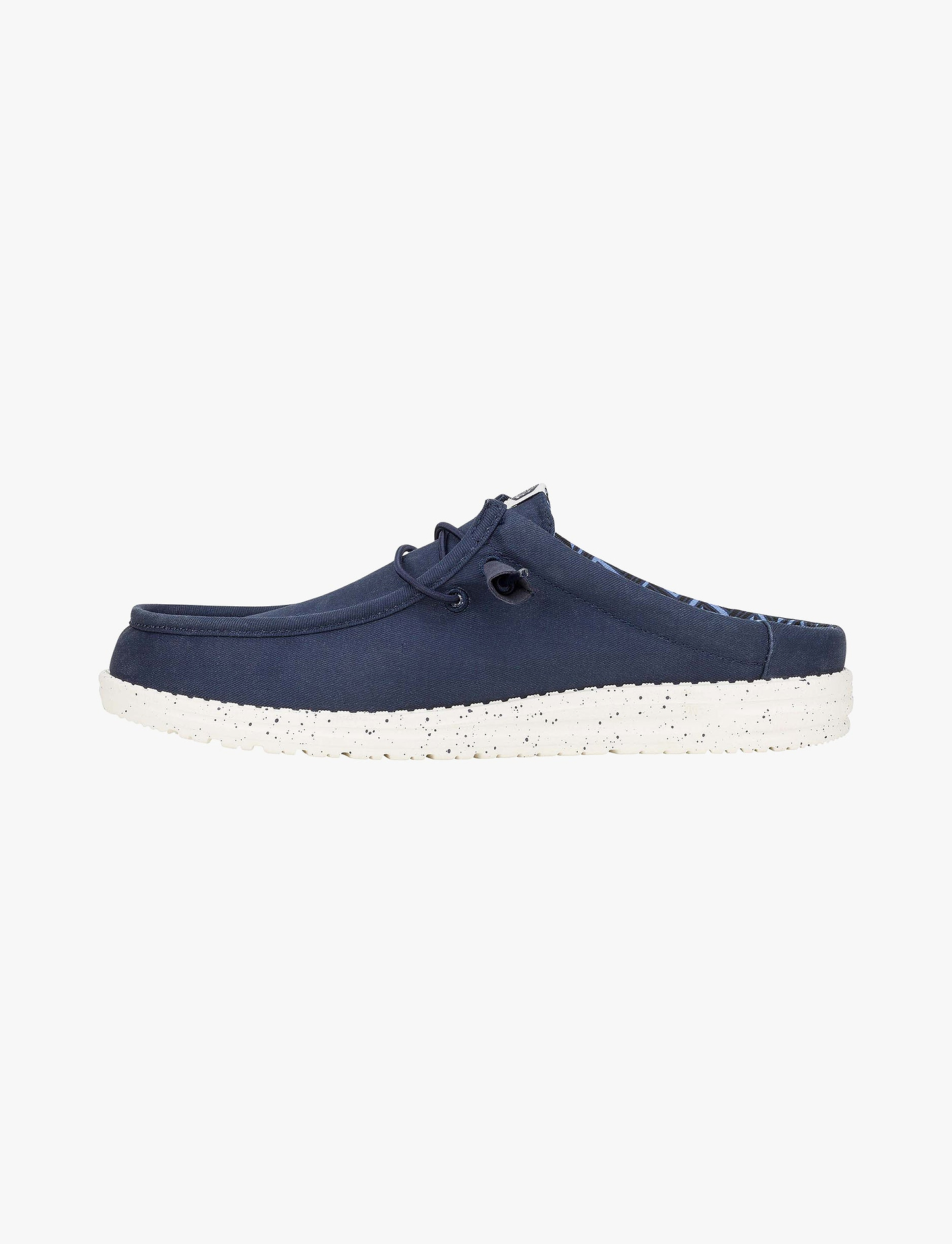 Hey Dude Wally Slip Stretch Canvas - כפכפי סליפ און וולי סטרץ' קנבס היי דוד לגברים בצבע נייבי