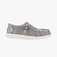 Hey Dude Slip On Wally Stretch Sox - נעלי סליפ און היי דוד לגברים בצבע אפור