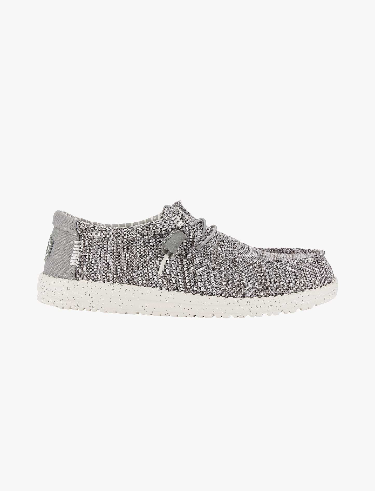 Hey Dude Slip On Wally Stretch Sox - נעלי סליפ און היי דוד לגברים בצבע אפור