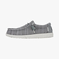 Hey Dude Slip On Wally Stretch Sox - נעלי סליפ און היי דוד לגברים בצבע אפור