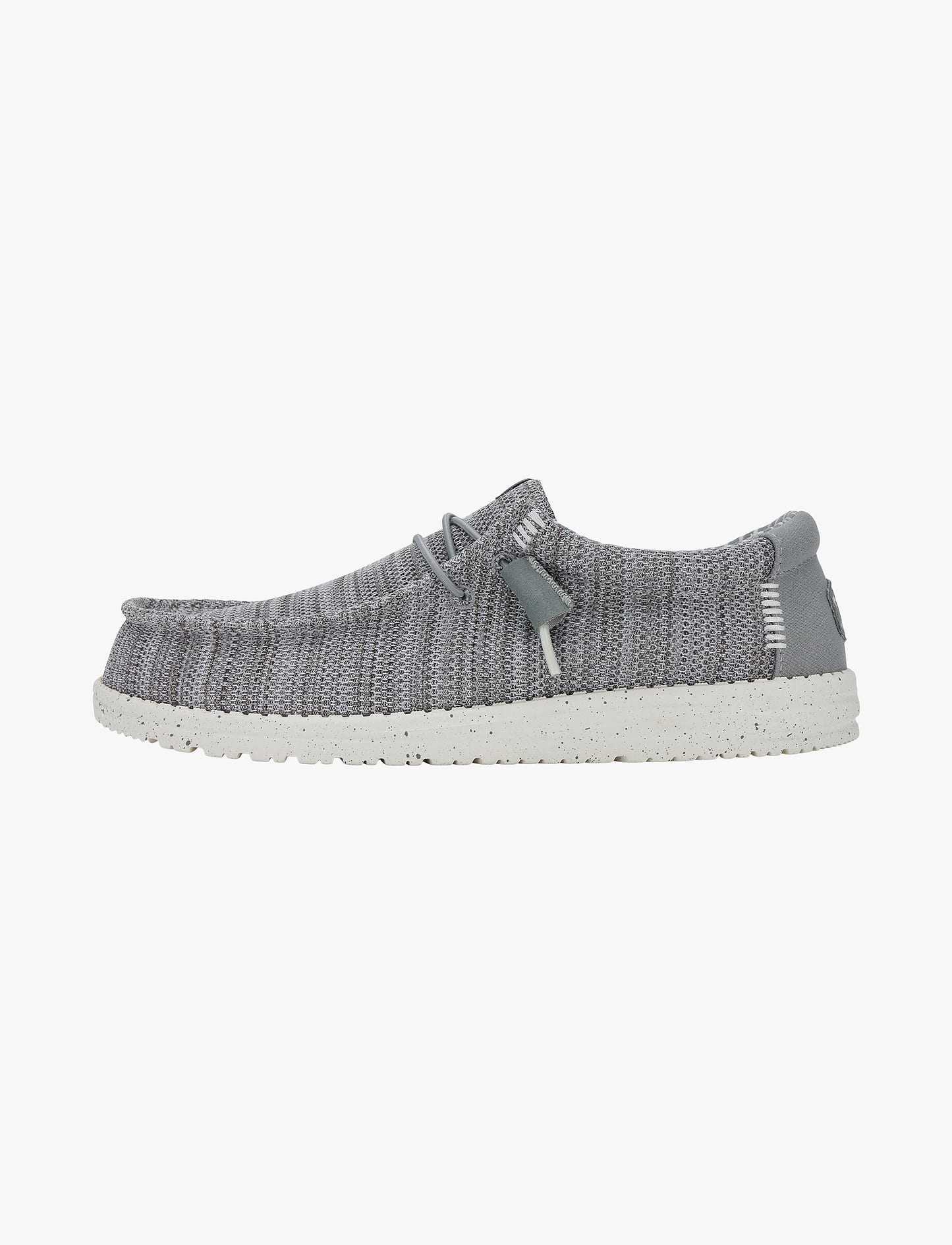 Hey Dude Slip On Wally Stretch Sox - נעלי סליפ און היי דוד לגברים בצבע אפור