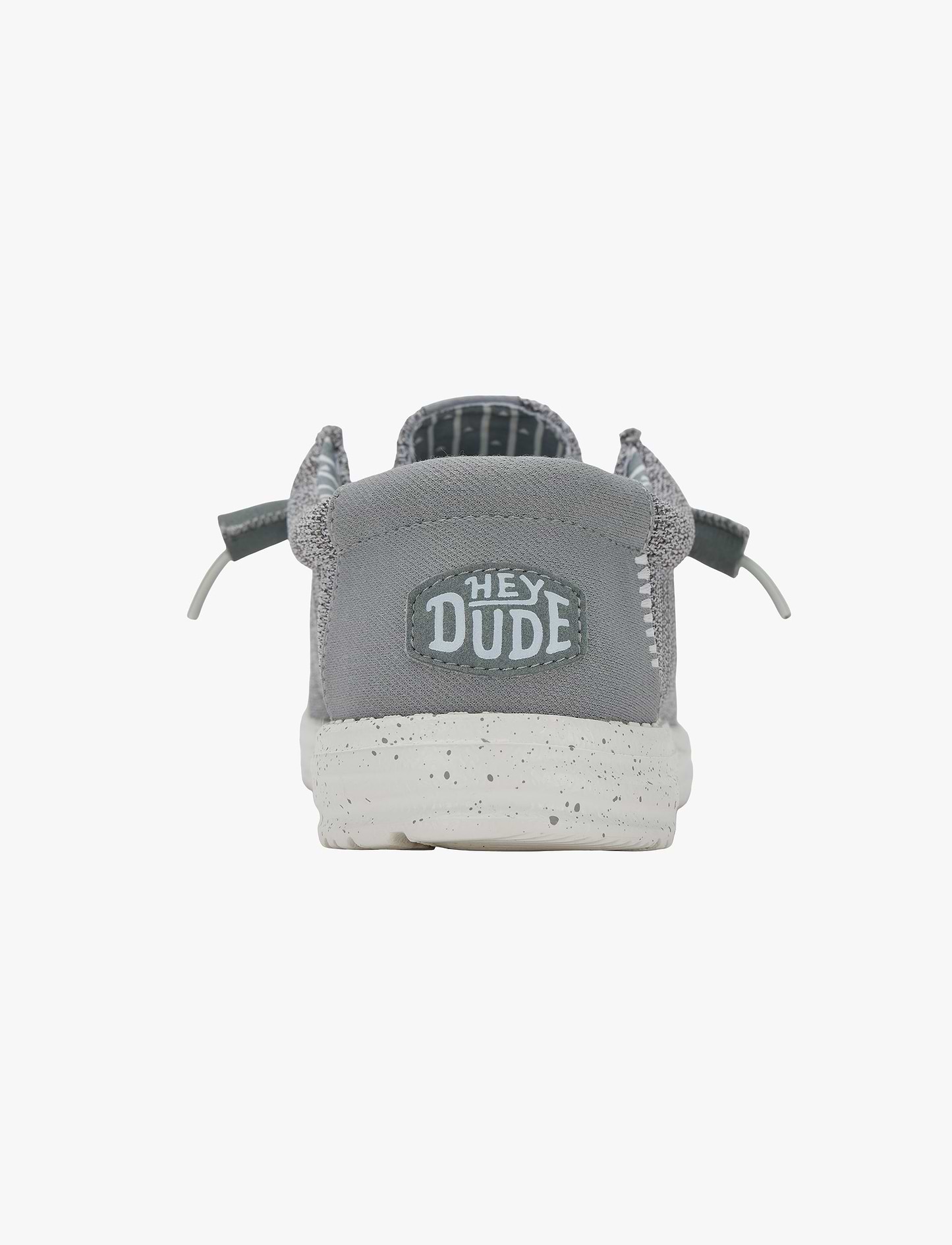 Hey Dude Slip On Wally Stretch Sox - נעלי סליפ און היי דוד לגברים בצבע אפור