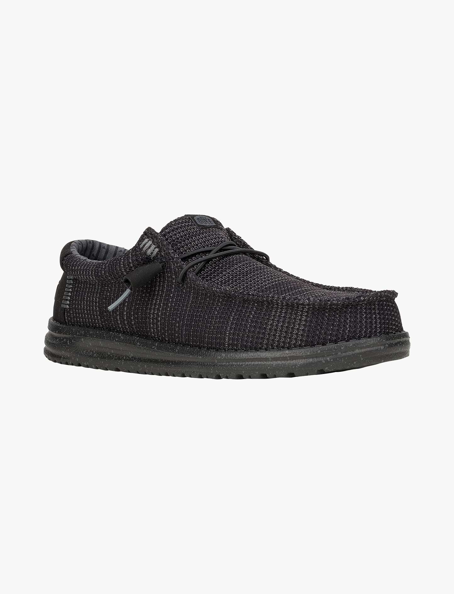 Hey Dude Slip On Wally Stretch Sox - נעלי סליפ און היי דוד לגברים בצבע שחור