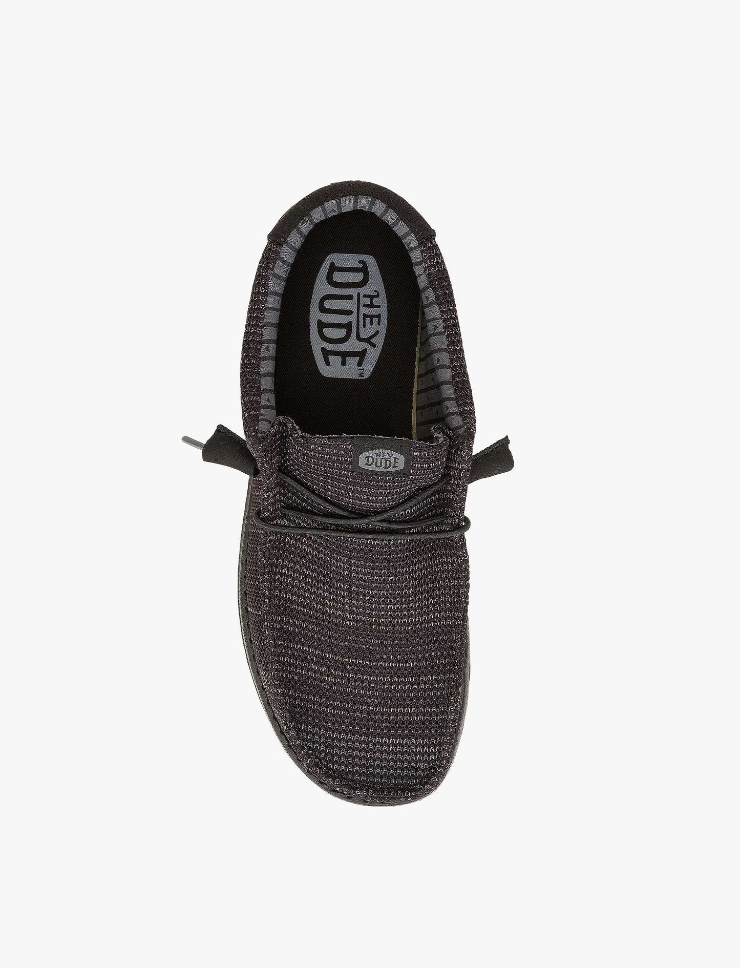 Hey Dude Slip On Wally Stretch Sox - נעלי סליפ און היי דוד לגברים בצבע שחור