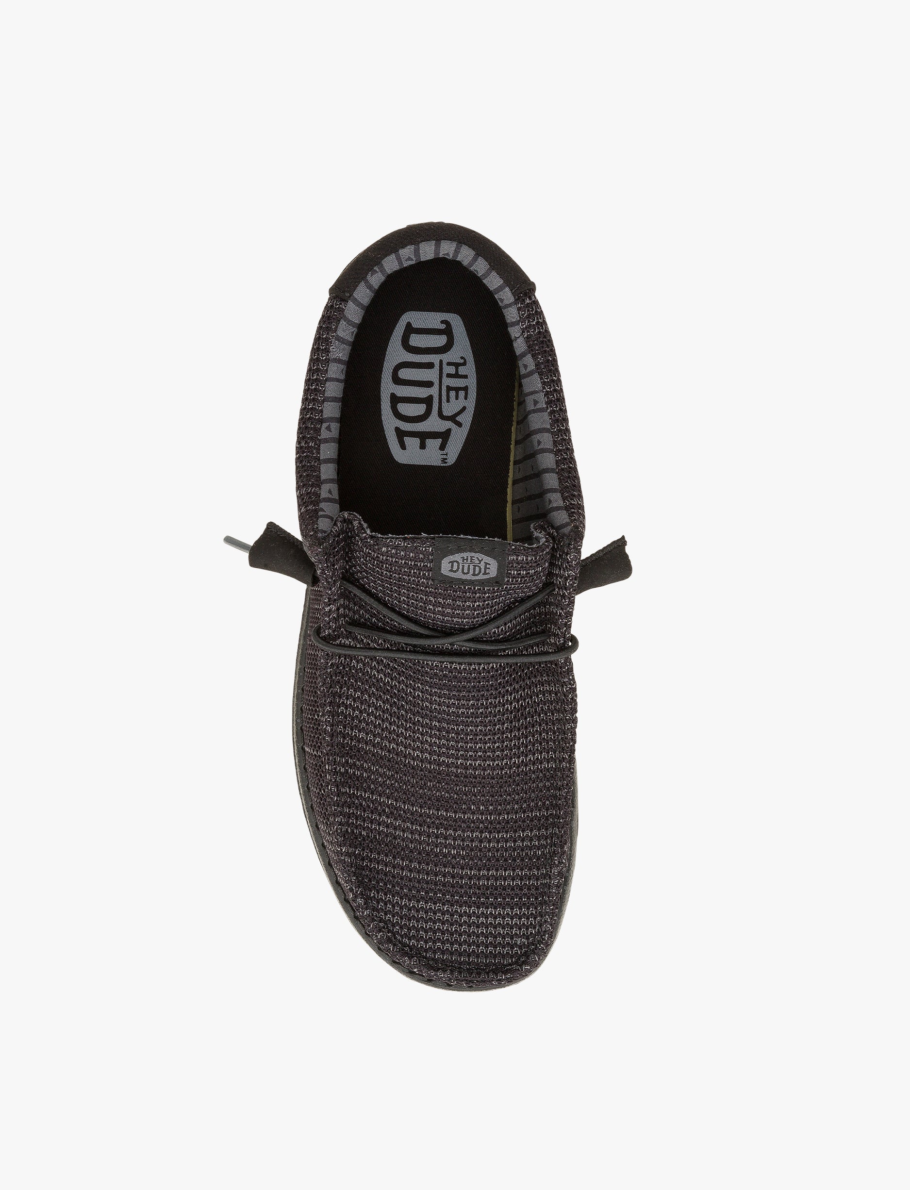 Hey Dude Slip On Wally Stretch Sox - נעלי סליפ און היי דוד לגברים בצבע שחור