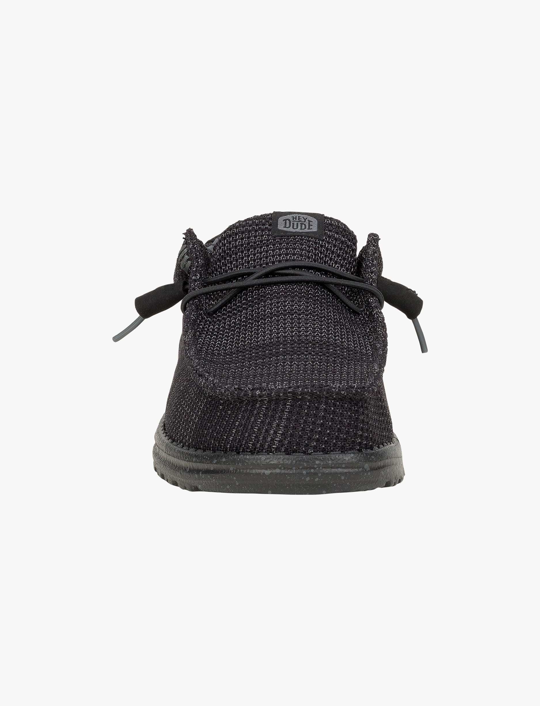 Hey Dude Slip On Wally Stretch Sox - נעלי סליפ און היי דוד לגברים בצבע שחור