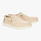 Hey Dude Slip On Wally Stretch Sox - נעלי סליפ און היי דוד לגברים בצבע אייריש קרים/אגרט