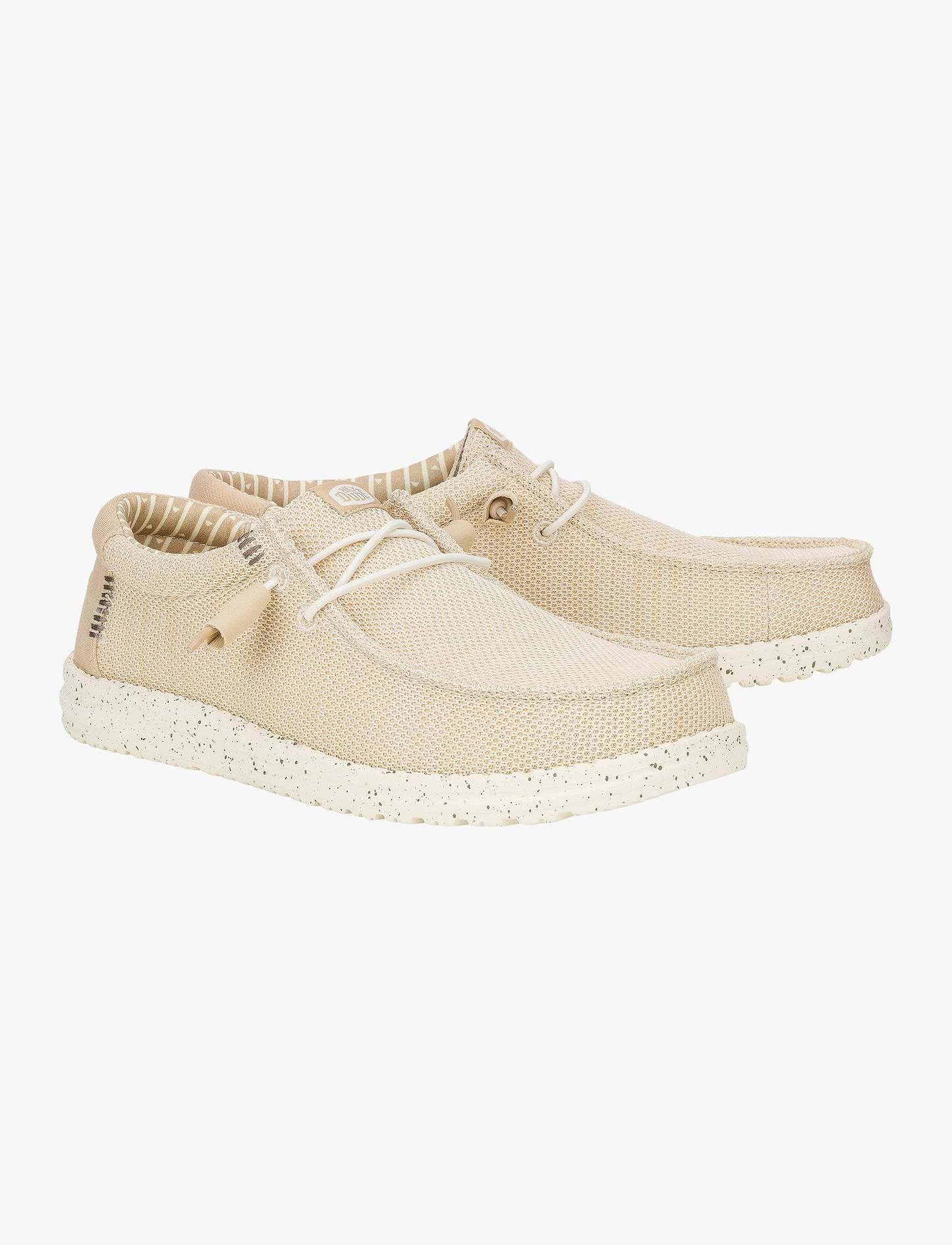 Hey Dude Slip On Wally Stretch Sox - נעלי סליפ און היי דוד לגברים בצבע אייריש קרים/אגרט