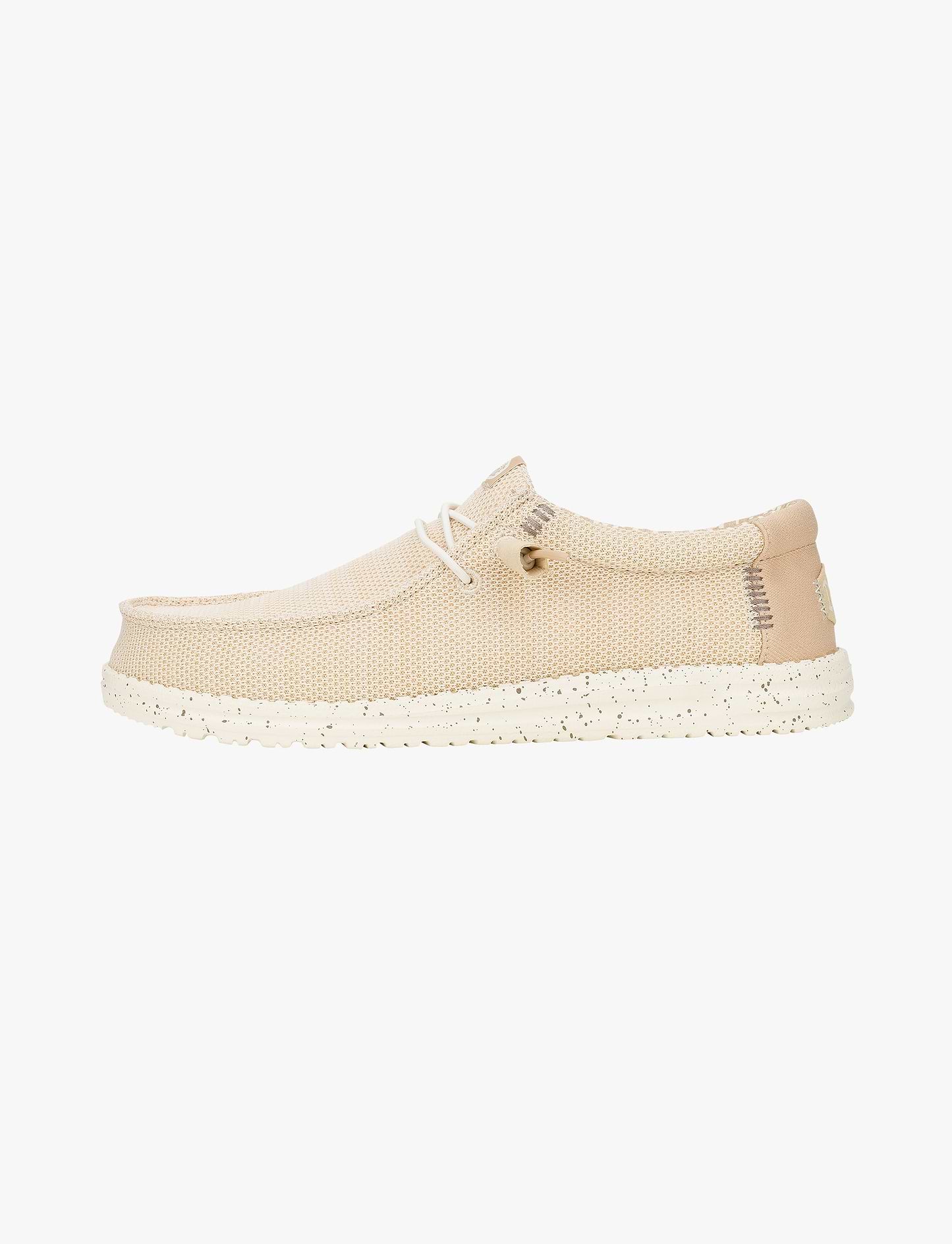 Hey Dude Slip On Wally Stretch Sox - נעלי סליפ און היי דוד לגברים בצבע אייריש קרים/אגרט