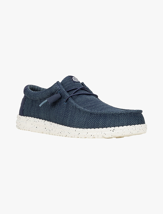 Hey Dude Slip On Wally Stretch Sox - נעלי סליפ און היי דוד לגברים בצבע נייבי