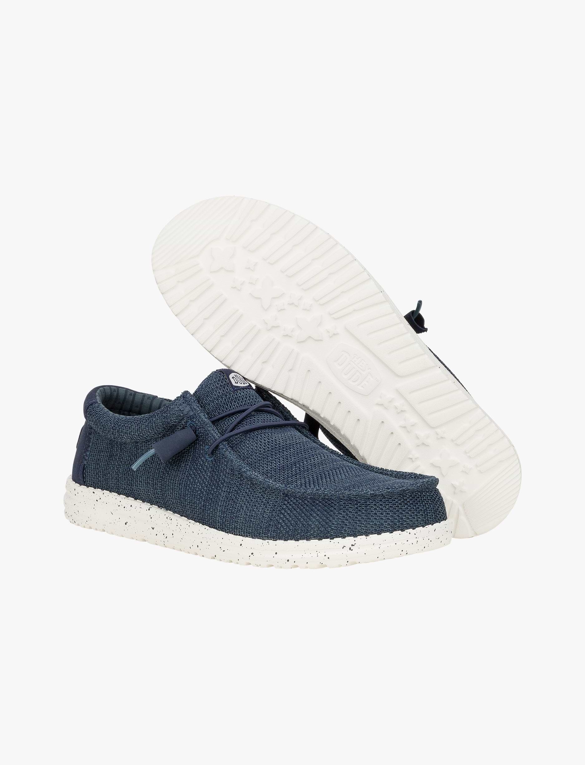 Hey Dude Slip On Wally Stretch Sox - נעלי סליפ און היי דוד לגברים