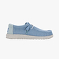 Hey Dude Slip On Wally Stretch Sox - נעלי סליפ און היי דוד לגברים בצבע כחול ענן/תכלת