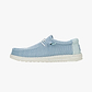 Hey Dude Slip On Wally Stretch Sox - נעלי סליפ און היי דוד לגברים בצבע כחול ענן/תכלת