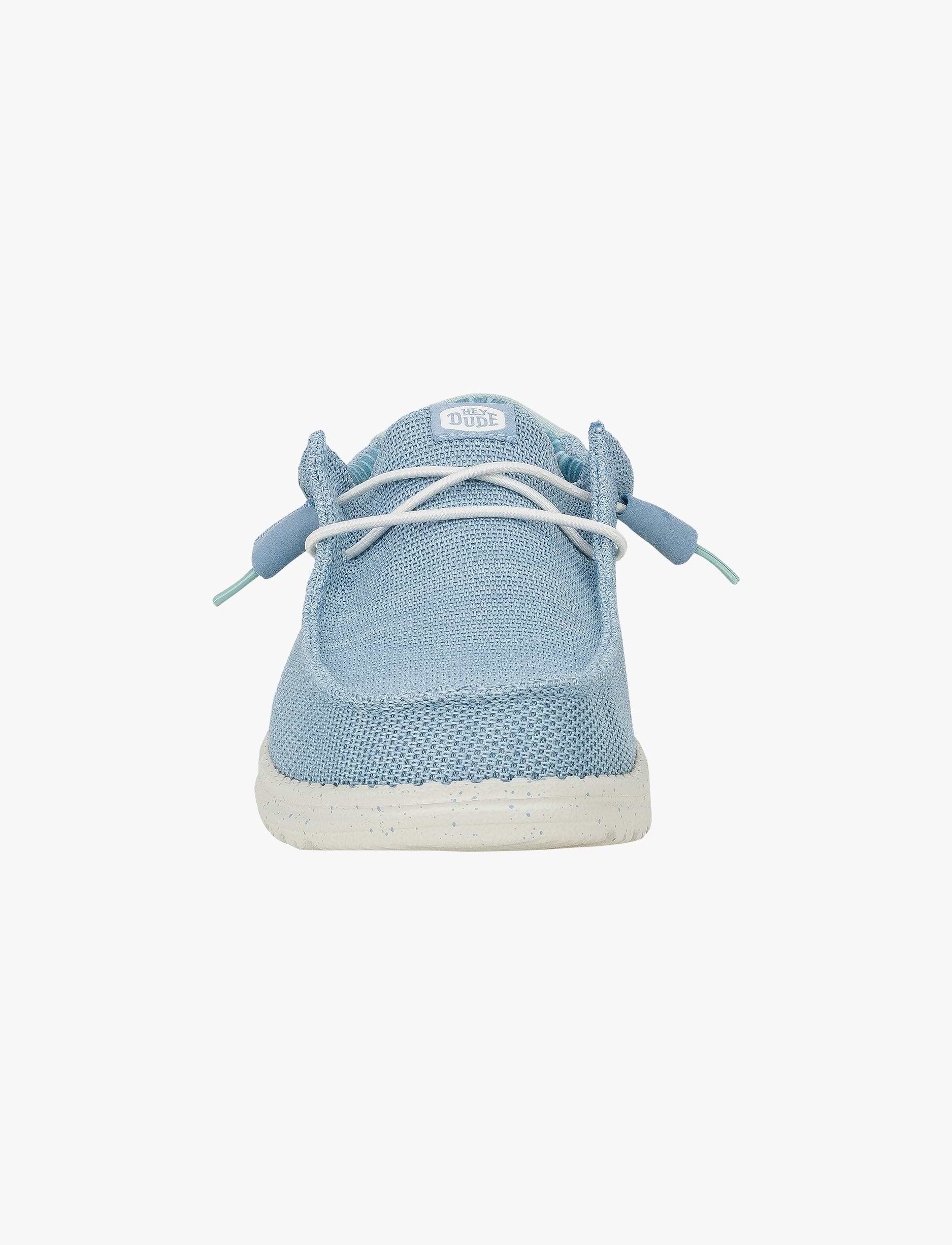 Hey Dude Slip On Wally Stretch Sox - נעלי סליפ און היי דוד לגברים בצבע כחול ענן/תכלת