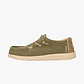 Hey Dude Wolly Workwear - נעלי סליפ און היי דוד לגברים בצבע ירוק זית