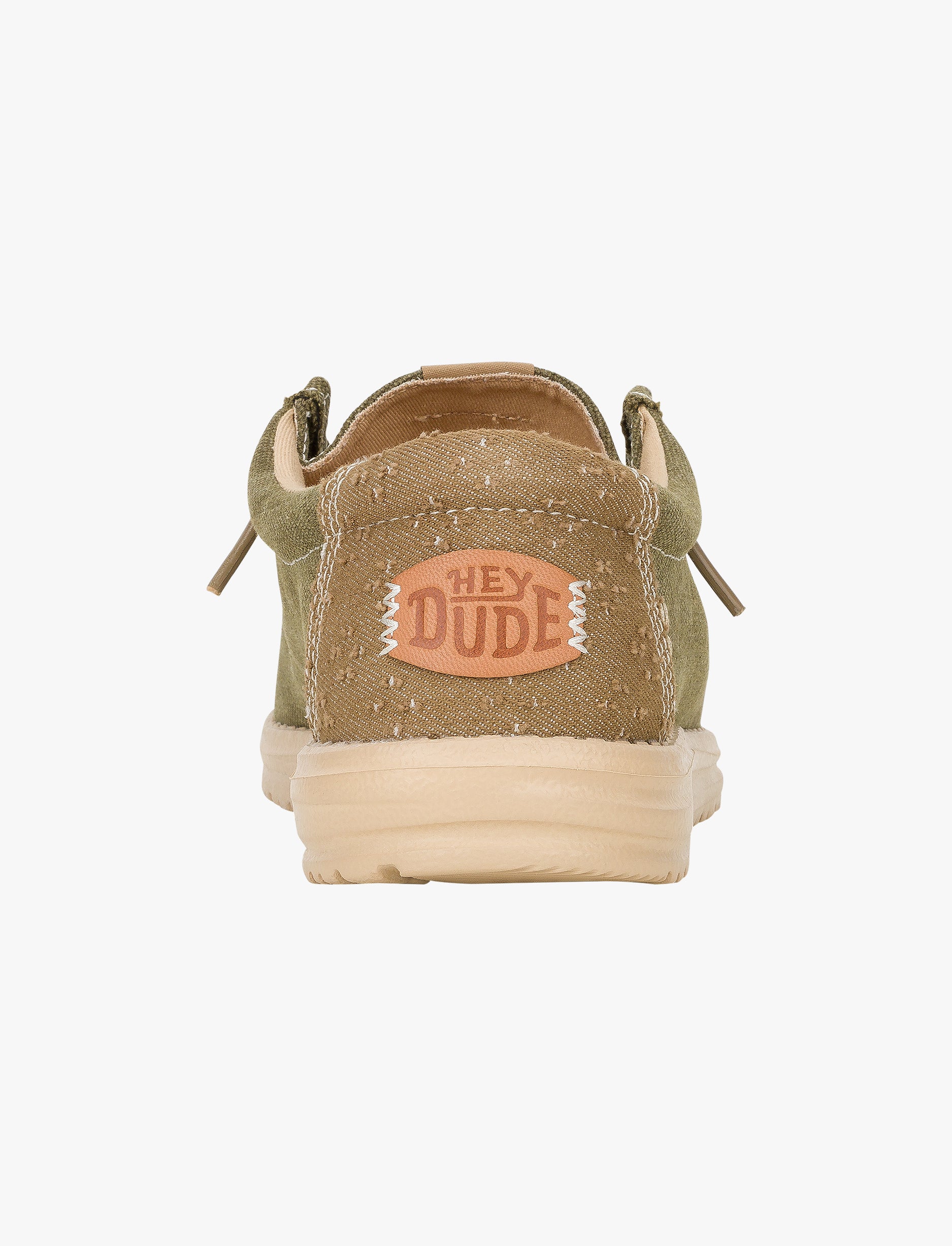 Hey Dude Wolly Workwear - נעלי סליפ און היי דוד לגברים בצבע ירוק זית