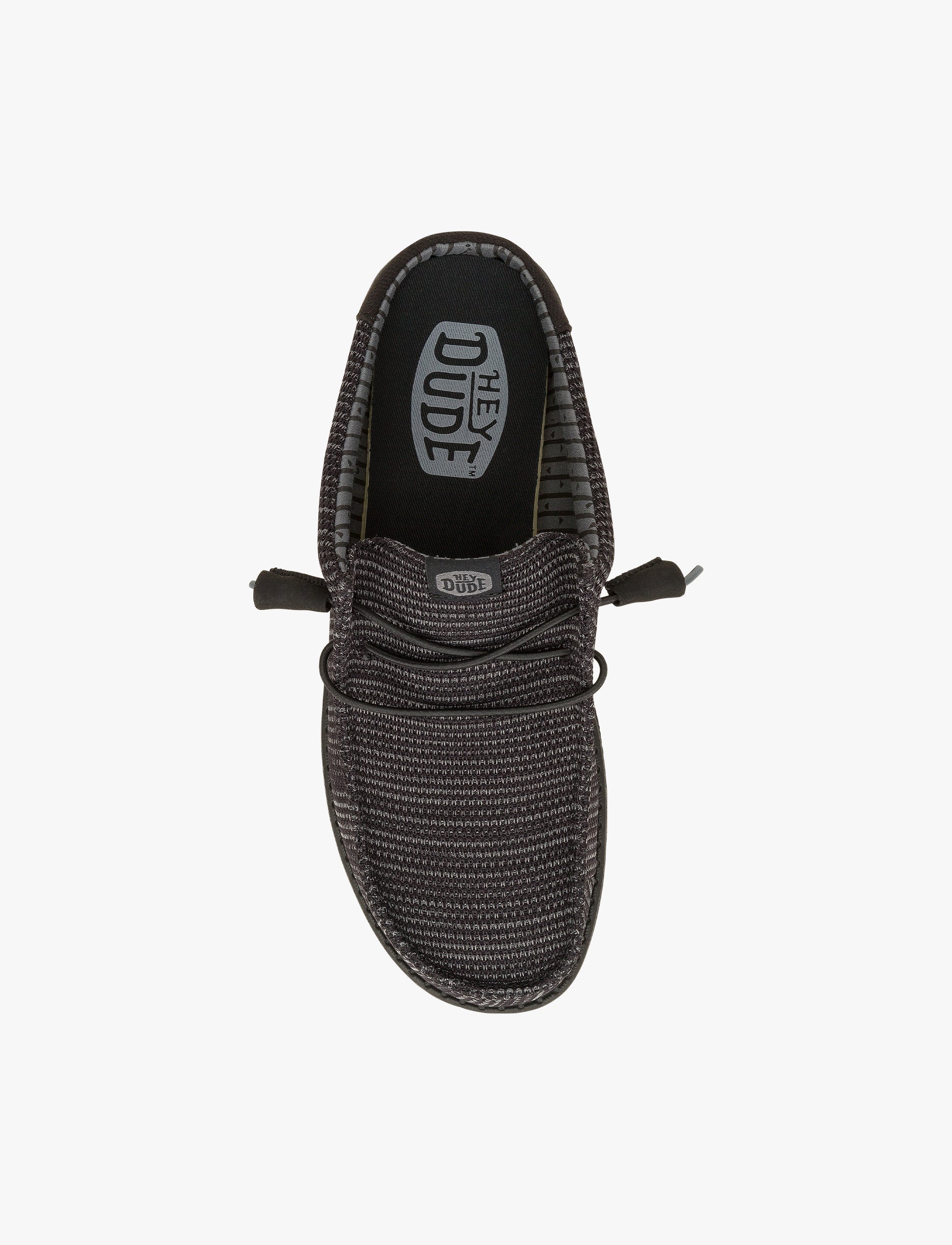 Hey Dude Wally Strech Slip Sox - כפכפי סליפ און היי דוד לגברים בצבע שחור