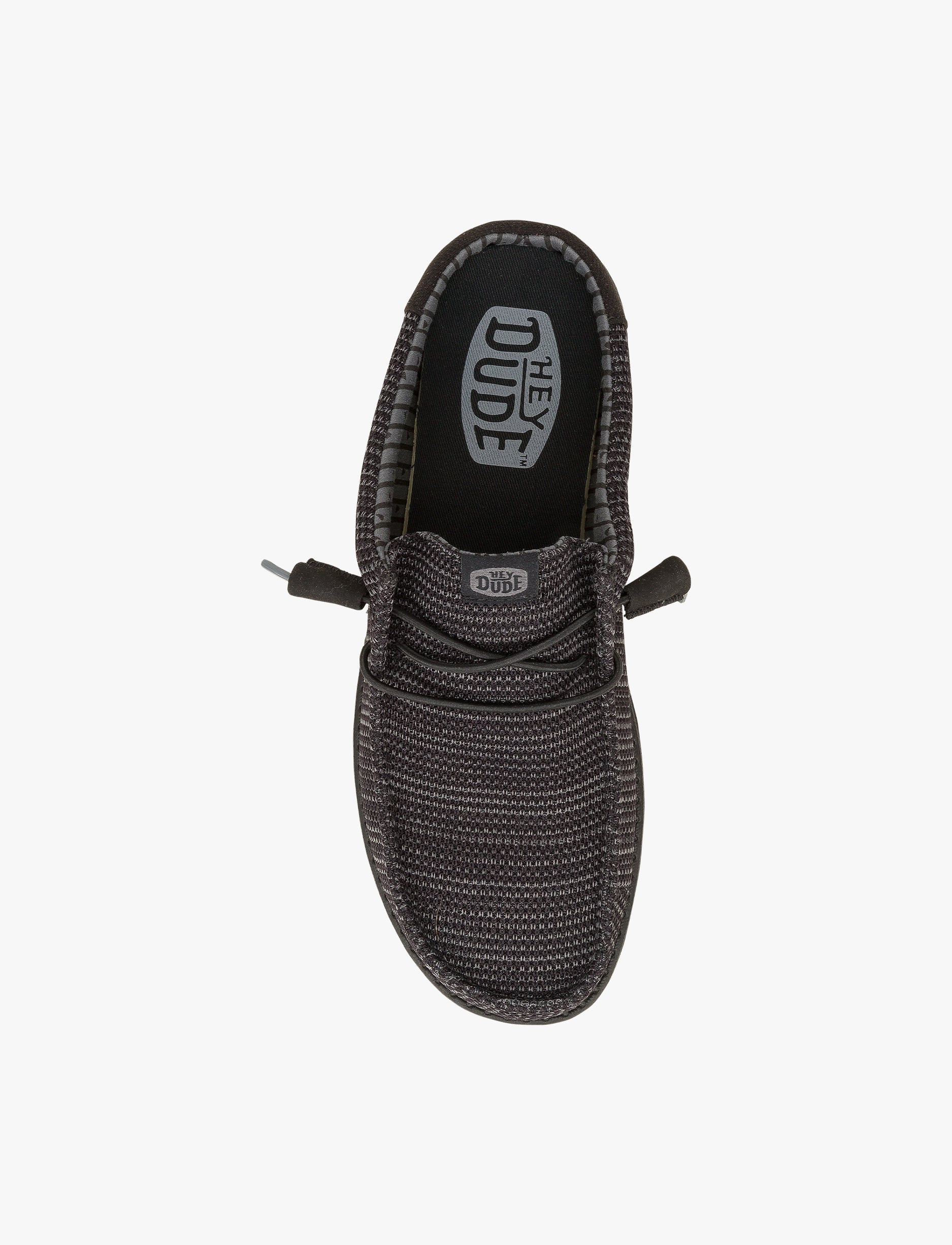 Hey Dude Wally Strech Slip Sox - כפכפי סליפ און היי דוד לגברים בצבע שחור