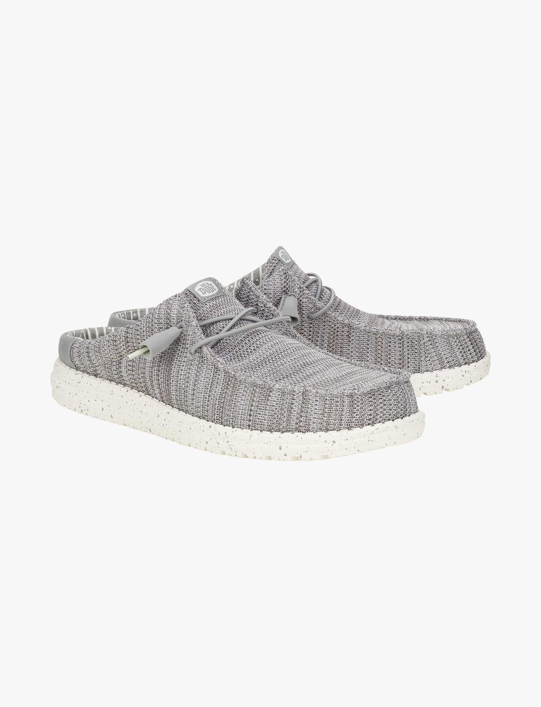Hey Dude Wally Strech Slip Sox - כפכפי סליפ און היי דוד לגברים בצבע אפור גרניט