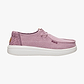 Hey Dude Wendy Rise Chambray Grid -  נעלי סליפ און וונדי רייז שמברי גריד היי דוד לנשים בצבע רוז סגול