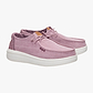 Hey Dude Wendy Rise Chambray Grid -  נעלי סליפ און וונדי רייז שמברי גריד היי דוד לנשים בצבע רוז סגול