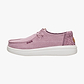 Hey Dude Wendy Rise Chambray Grid -  נעלי סליפ און וונדי רייז שמברי גריד היי דוד לנשים בצבע רוז סגול