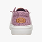 Hey Dude Wendy Rise Chambray Grid -  נעלי סליפ און וונדי רייז שמברי גריד היי דוד לנשים בצבע רוז סגול
