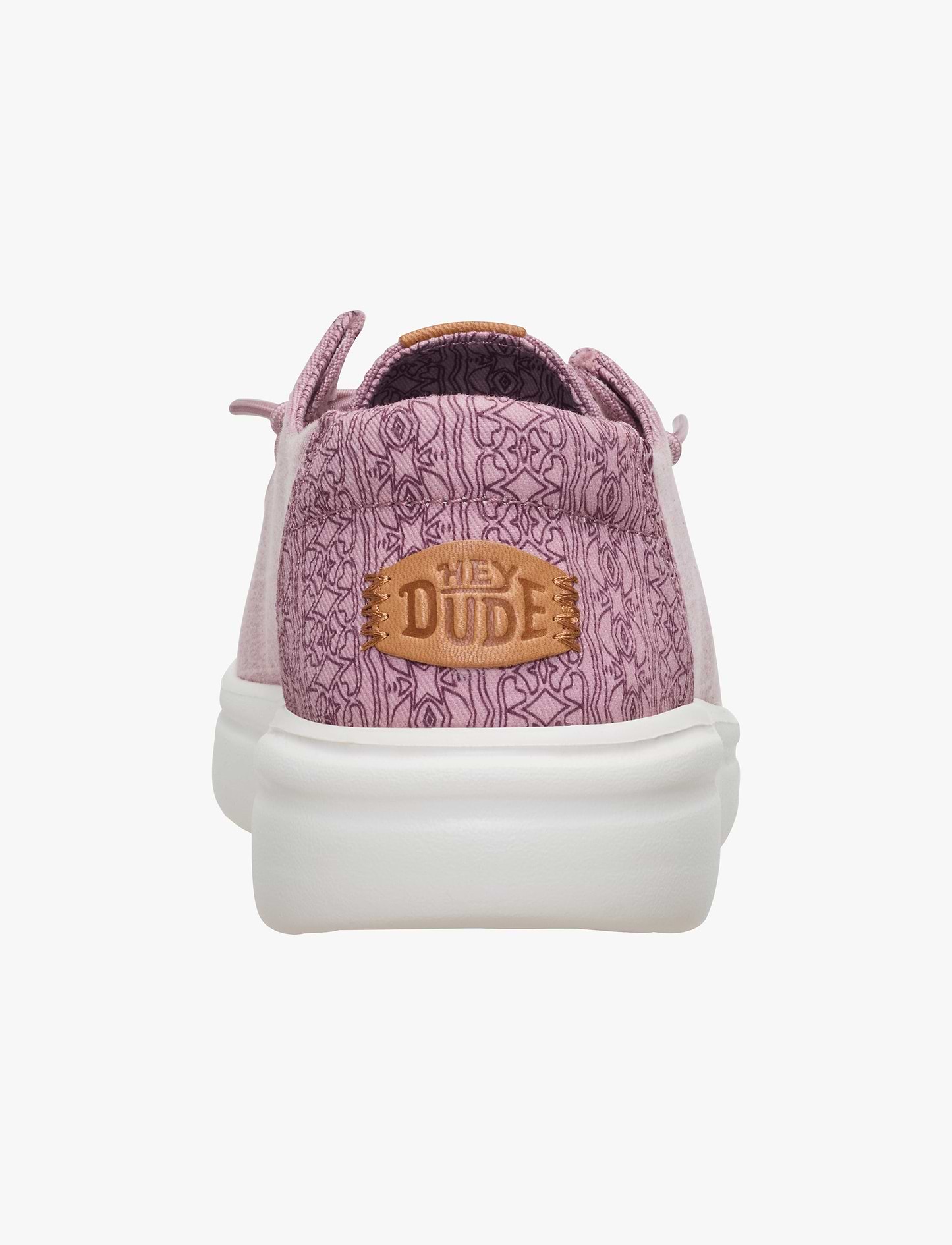 Hey Dude Wendy Rise Chambray Grid - נעלי סליפ און וונדי רייז שמברי גריד היי דוד לנשים בצבע רוז סגול