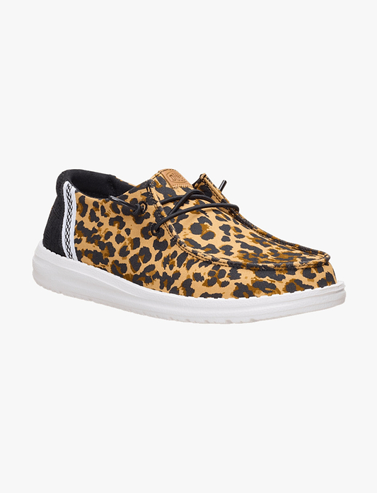 Hey Dude Wendy Wildcat - נעלי סליפ און וונדי ווילדקאט היי דוד לנשים בצבע מנומר