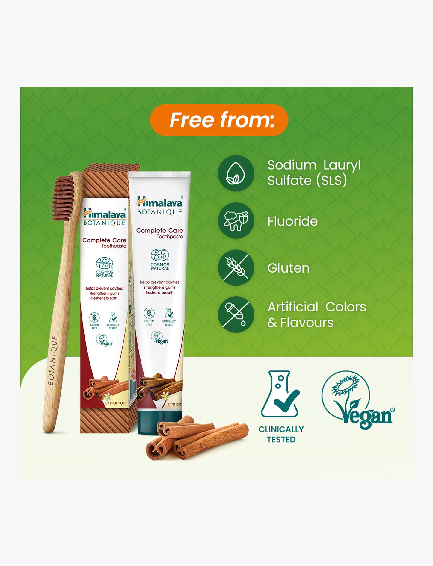 Himalaya - משחת שיניים בוטנית להגנה מושלמת קינמון 75 מ"ל