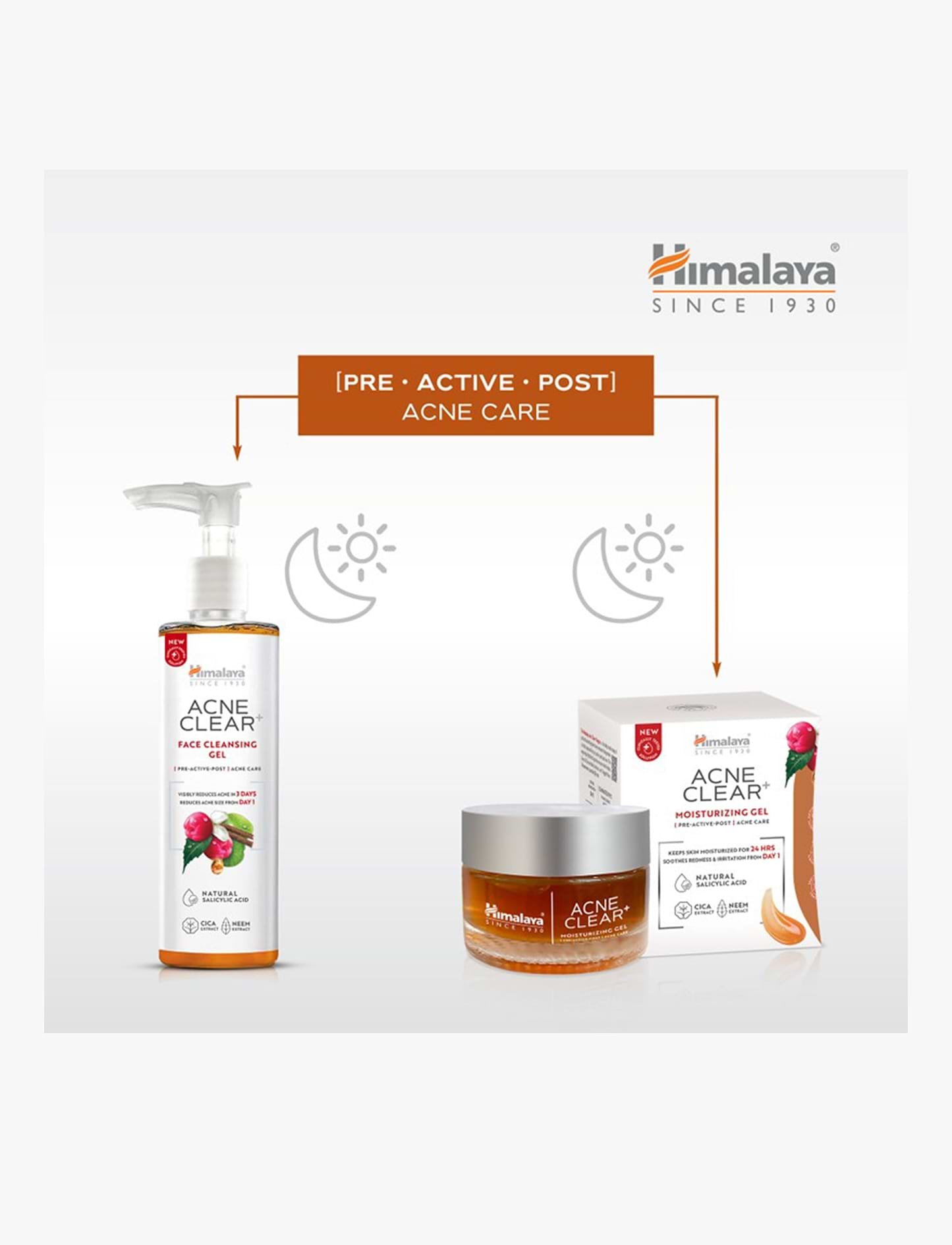 Himalaya - ג'ל ניקוי פנים מסידרת האקנה + 200 מ"ל