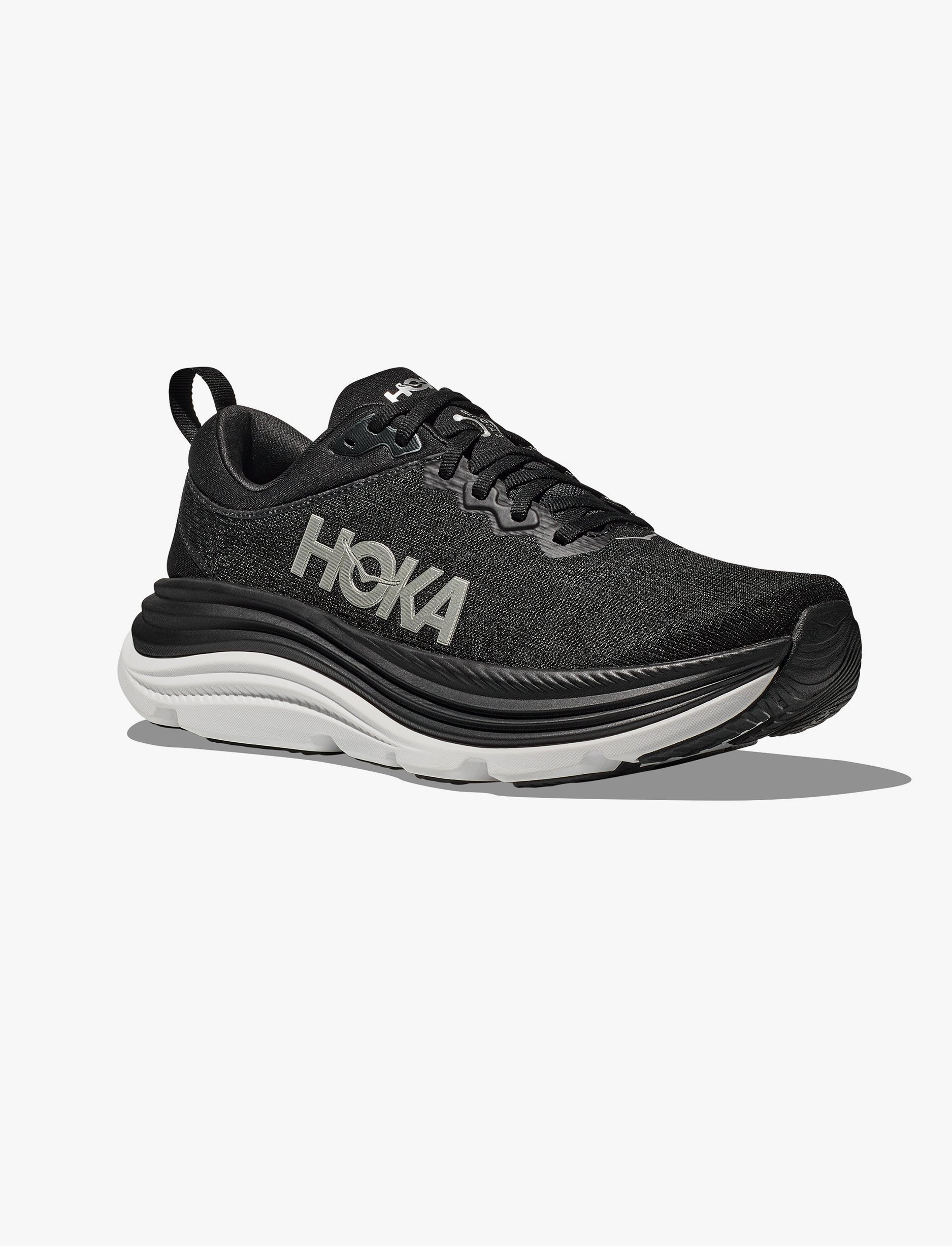 HOKA Gaviota Wide 5 - נעלי ספורט גברים הוקה גביוטה 5 רחבות בצבע שחור/לבן