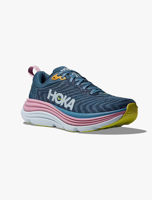 HOKA Gaviota Wide 5 - נעלי ספורט נשים הוקה גביוטה 5 רחבות בצבע כחול צל/צהבהב