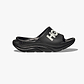 HOKA ORA ATHLETIC SLIDE - כפכפי אורה אתלטיקס סלייד בצבע שחור/לבן