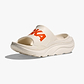 HOKA ORA ATHLETIC SLIDE - כפכפי אורה אתלטיקס סלייד בצבע פרוסט/כתום לבה