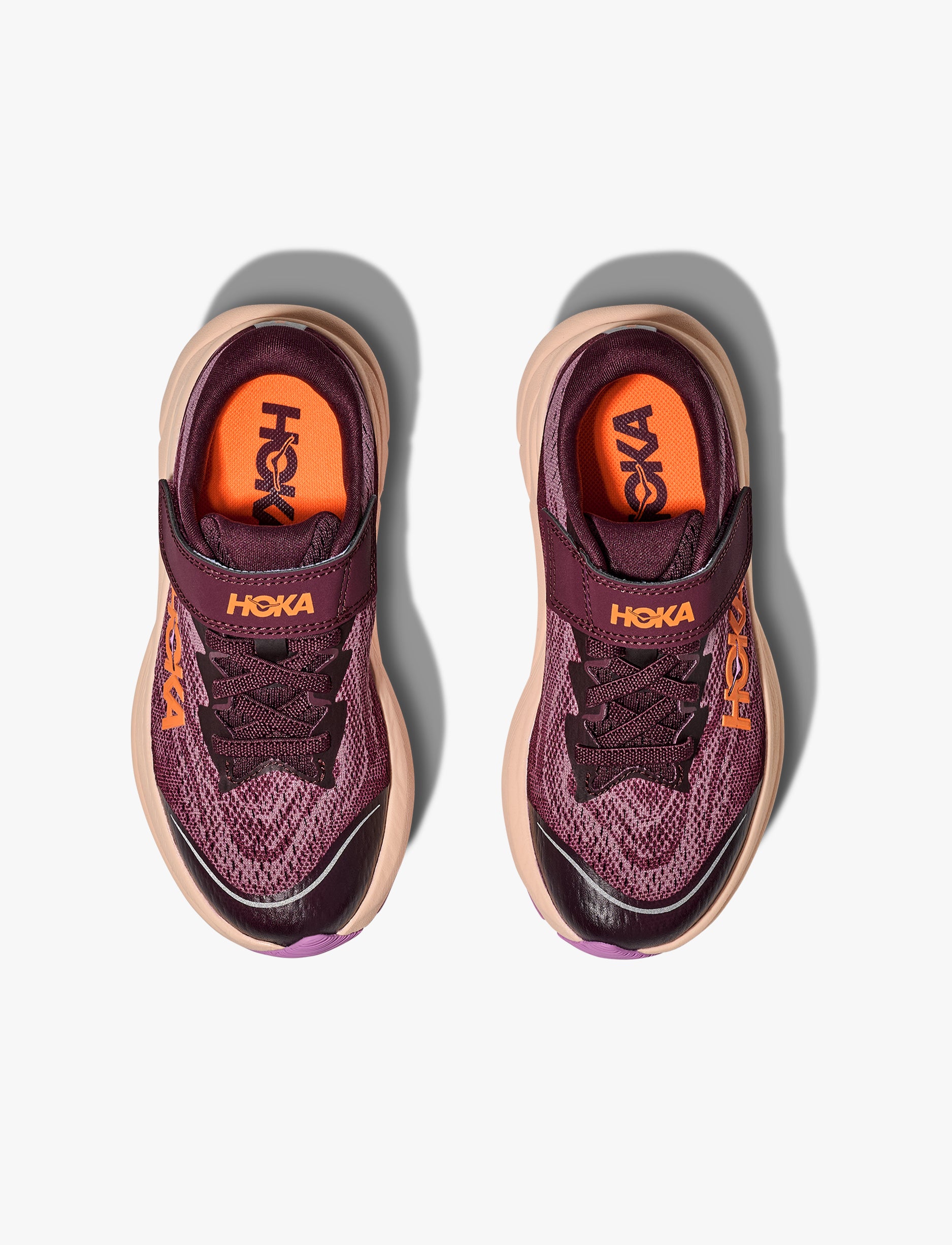 HOKA RINCON 4 LITTLE KIDS - נעלי ספורט לילדים הוקה רינקון 4 בצבע דובדבן כהה/סגלגל