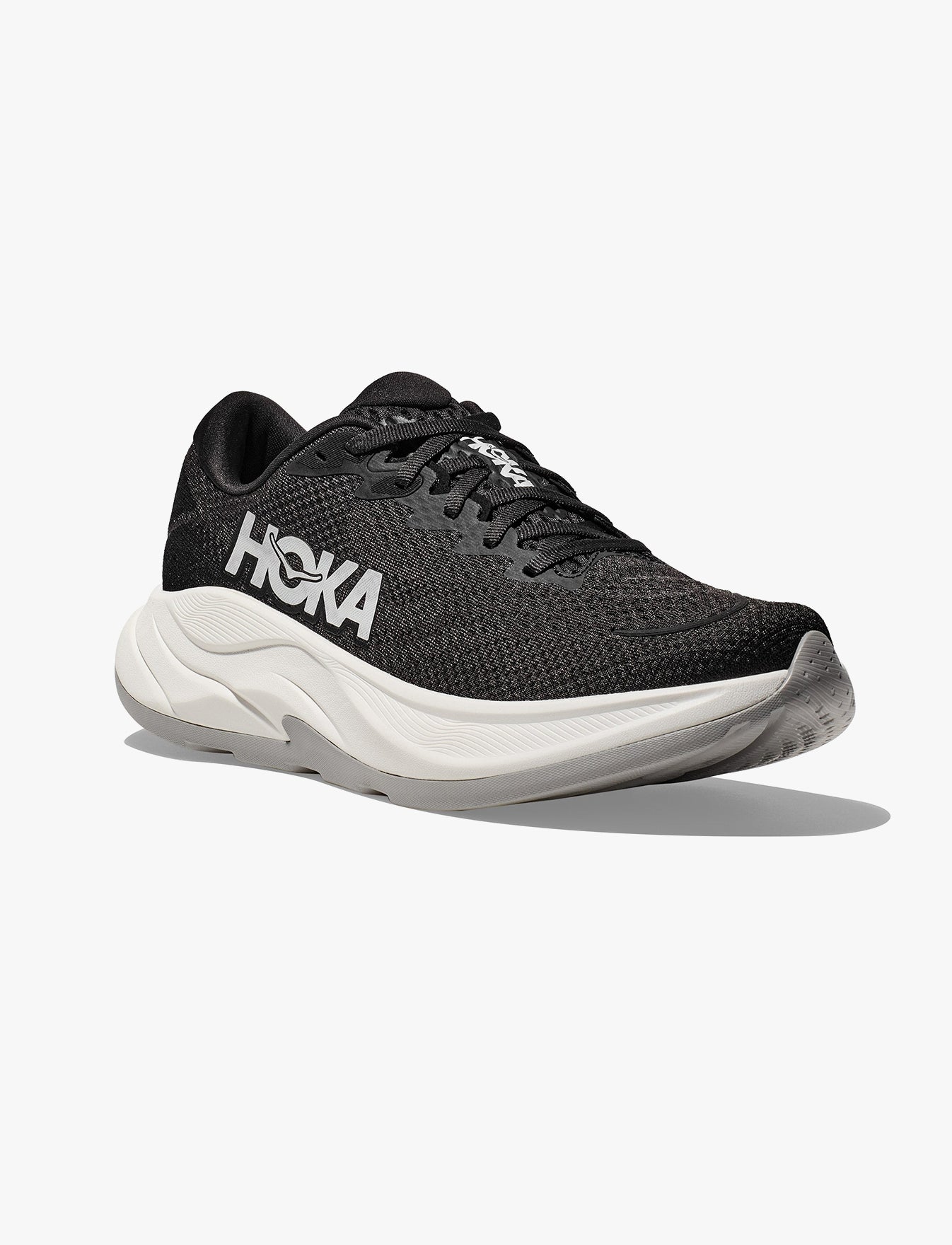 נעלי ספורט רחבות לגברים הוקה רינקון Hoka Rincon 4 - 4 בצבע שחור/לבן