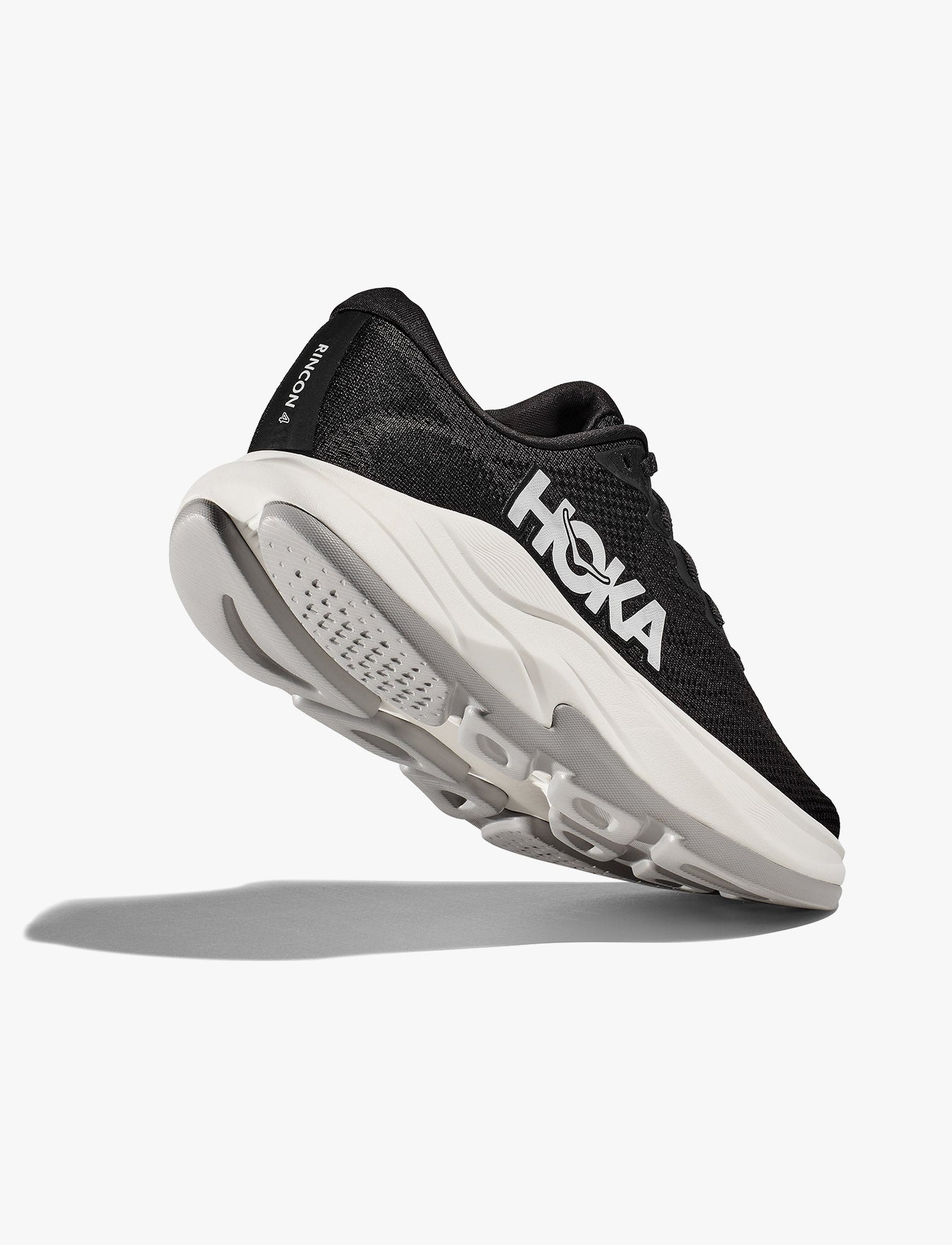 נעלי ספורט רחבות לגברים הוקה רינקון Hoka Rincon 4 - 4 בצבע שחור/לבן