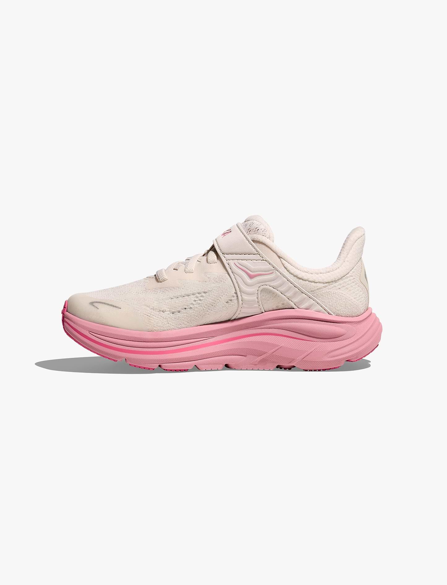 HOKA CLIFTON 10 LITTLE KIDS - נעלי ספורט ילדים הוקה קליפטון 10 בצבע קרם ורדים/ורד כהה