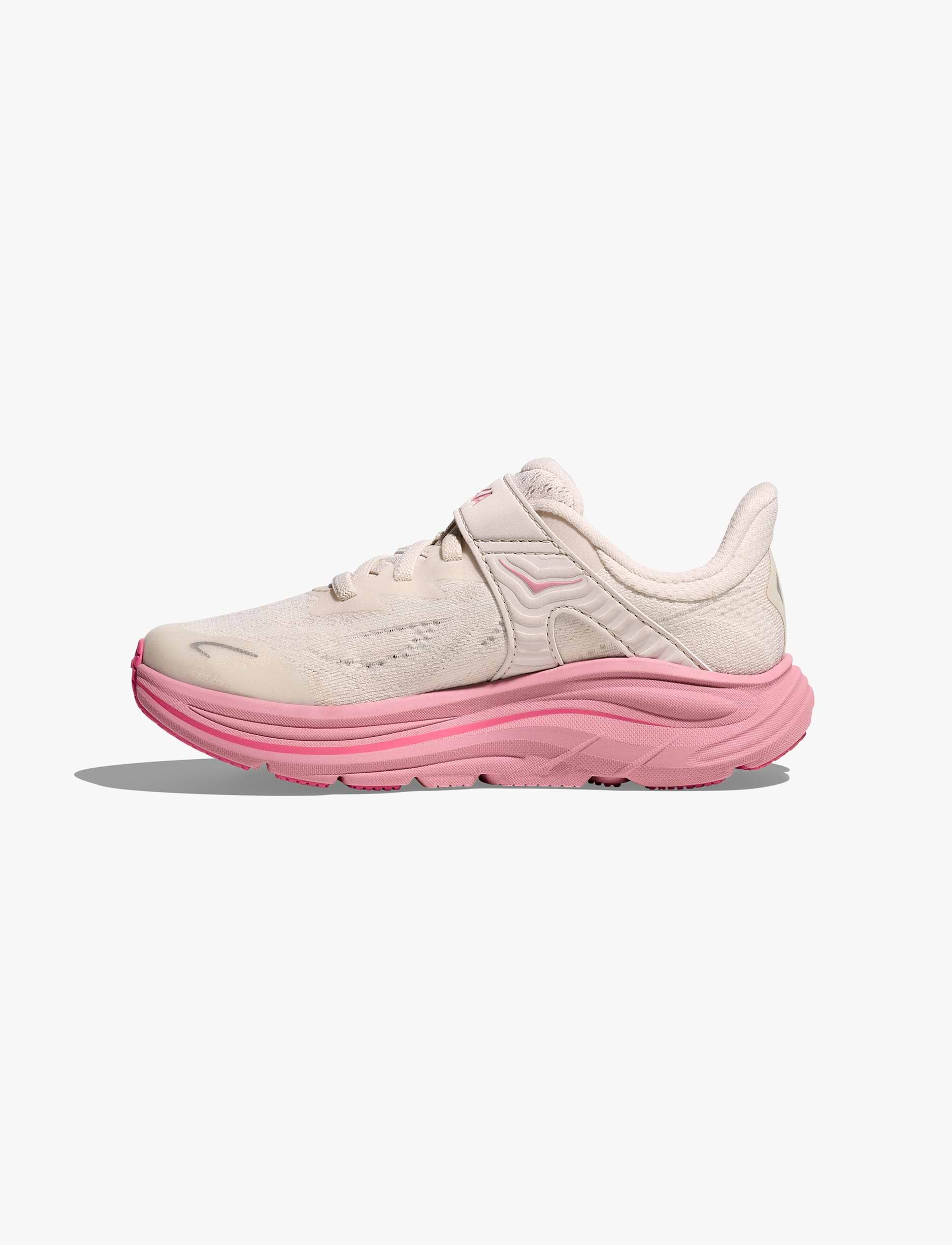 HOKA CLIFTON 10 LITTLE KIDS - נעלי ספורט ילדים הוקה קליפטון 10 בצבע קרם ורדים/ורד כהה