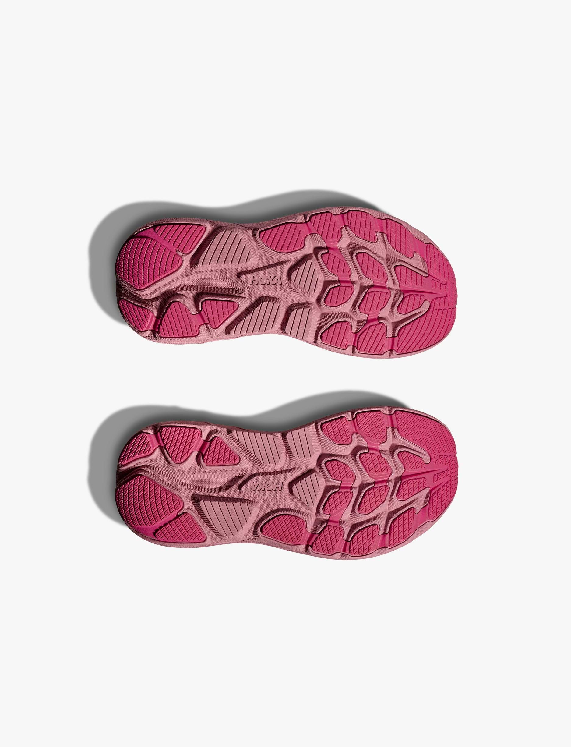 HOKA CLIFTON 10 LITTLE KIDS - נעלי ספורט ילדים הוקה קליפטון 10 בצבע קרם ורדים/ורד כהה