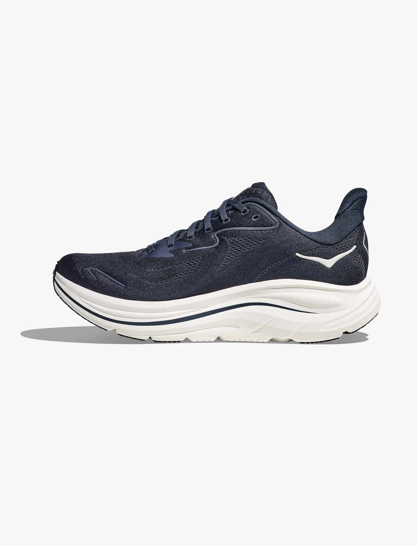 HOKA CLIFTON WIDE 10 - נעלי ספורט גברים הוקה קליפטון 10 רחבות בצבע נייבי/לבן